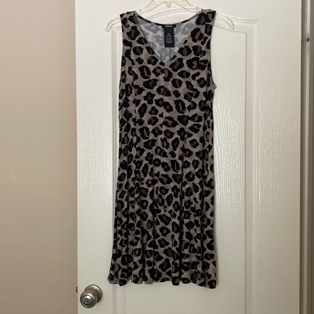Leopard knit sundress